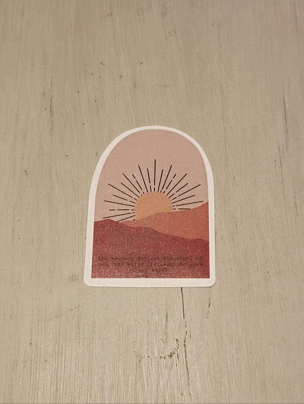 10/$10 Sticker Decal - Psalm 19:1 The Heavens Declare The Glory Of God...